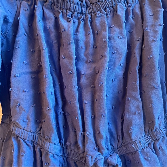 Blue cold shoulder flare girls dress Art Class xs 4/5 - Picture 2 of 5